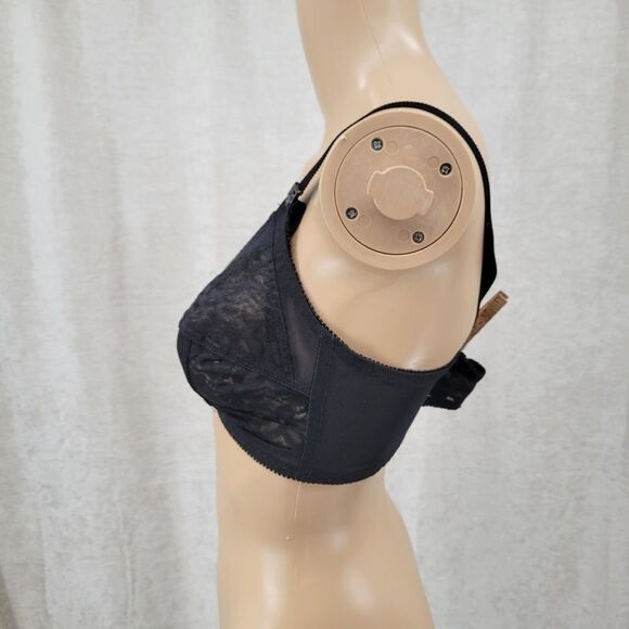 KIKI Vintage Black Lace Bralet Bra 38B - Picture 3 of 11